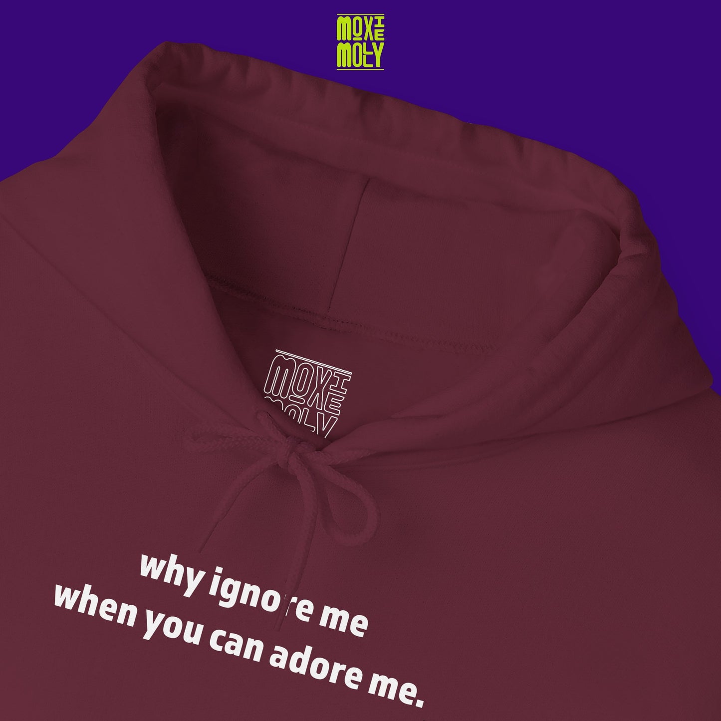 Why Ignore Me When You Can Adore Me Hoodie