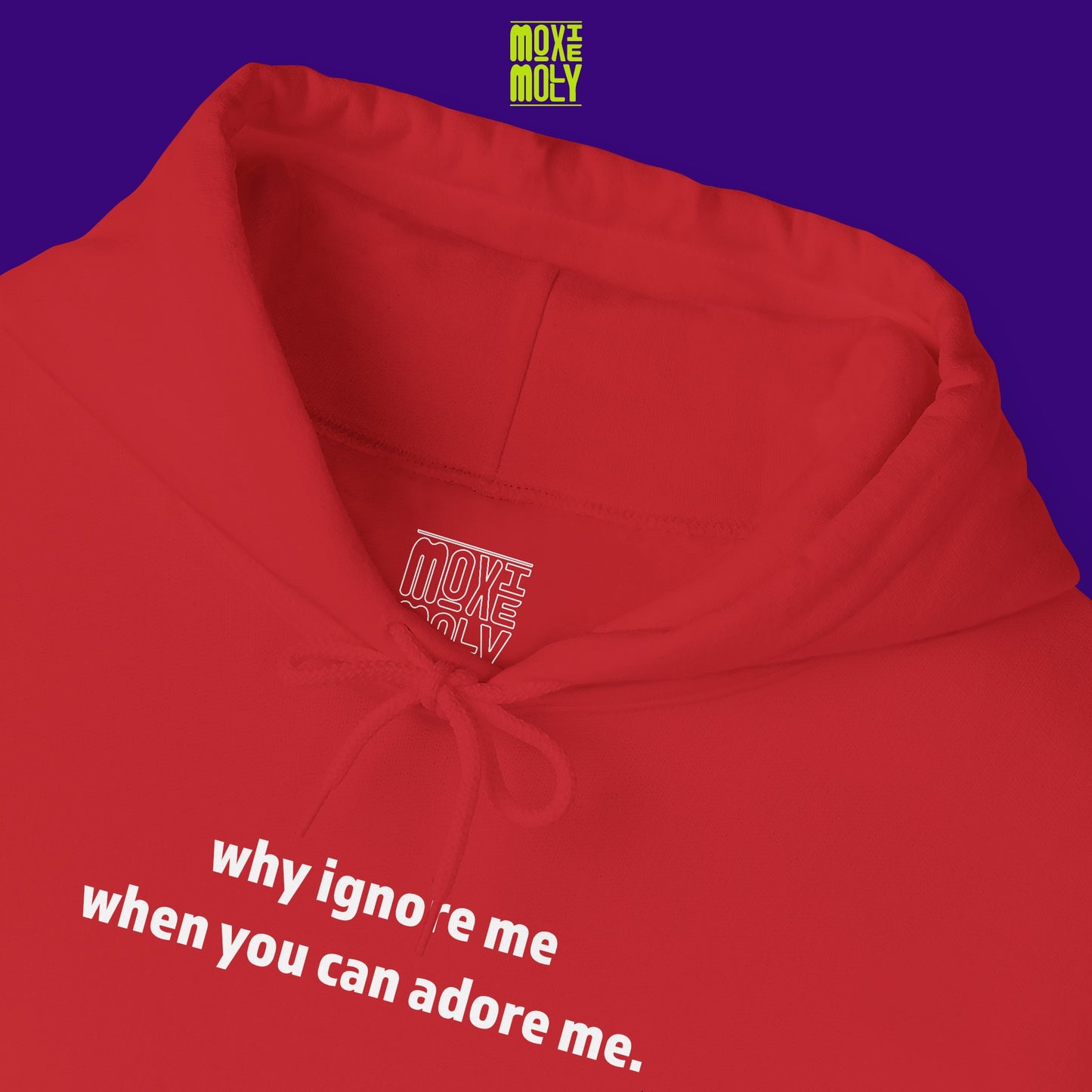 Why Ignore Me When You Can Adore Me Hoodie