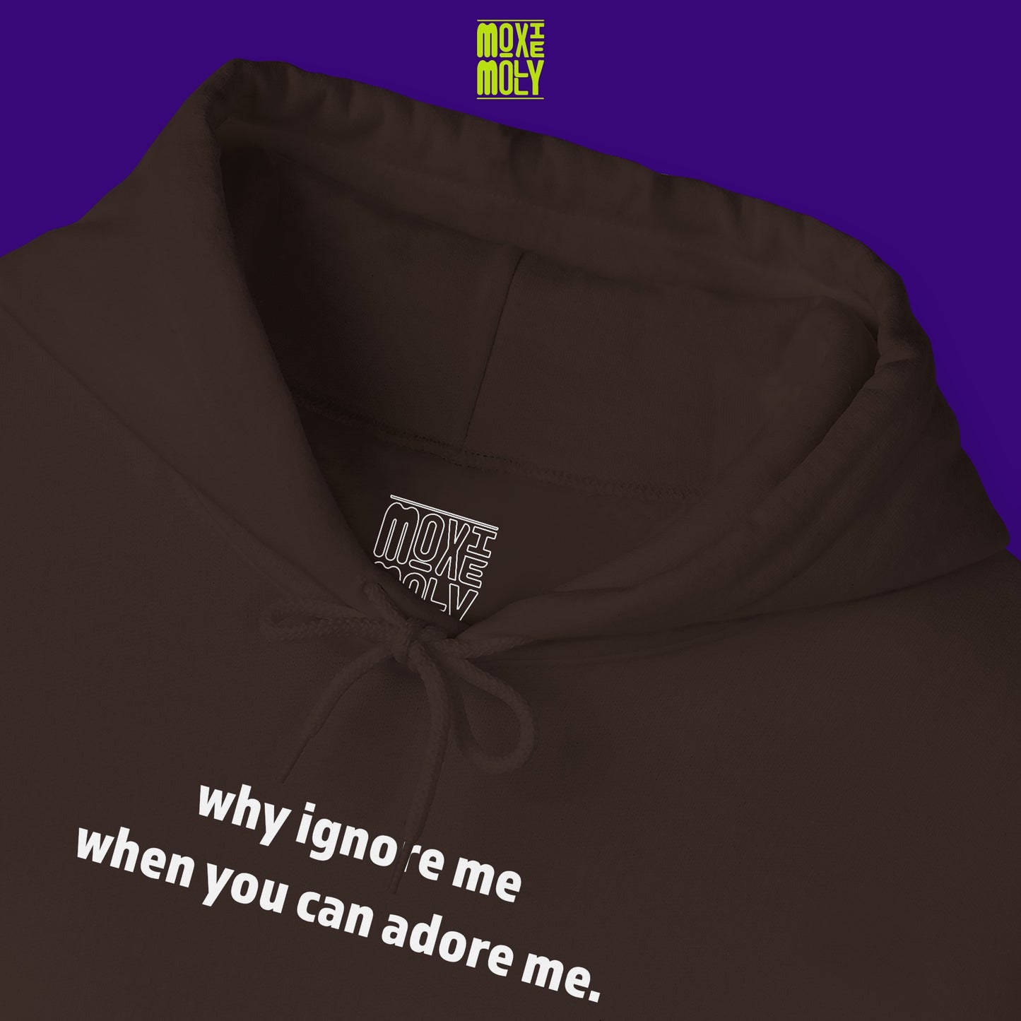 Why Ignore Me When You Can Adore Me Hoodie